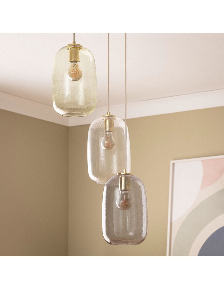 Pendant lamps - Abruzzo Pendant Lamp 3 Glass Tubes E27 Claro ABR-3SKCLA - product kolory-swiatla.pl 2