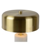 Designer table lamps - Lucide MIRASOL Desk 3xG9 white satin brass 34540/03/31 - product 6