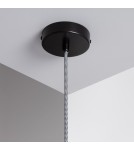 Abruzzo Lampa Wisząca Szklana mleczna kula/czarny szklany kielich G9 Goliat ABR-CKG