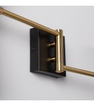 Wall lamps - Abruzzo Black and Gold Salvatore Wall lamp 2xE27 ABR-2KSZ - product 8