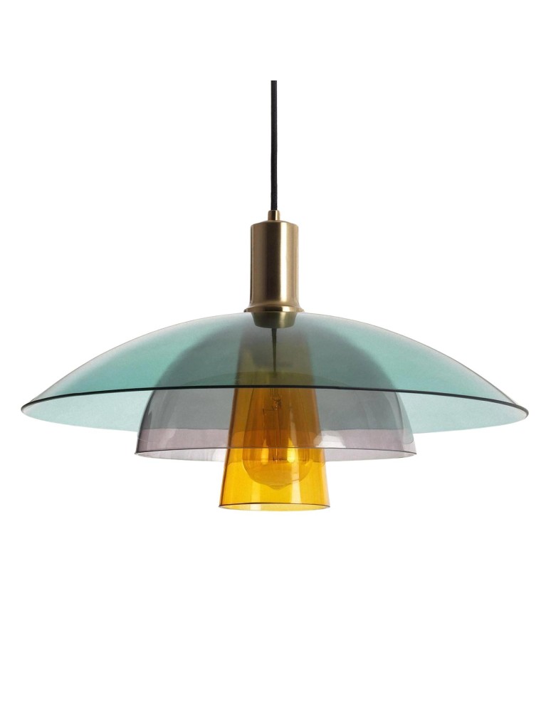 Pendant lamps - Abruzzo Colored Glass Pendant Lamp E27 45cm Koloreno ABR-PATIS - product kolory-swiatla.pl 1