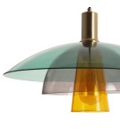 Abruzzo Lampa Wisząca Szklana Kolorowa E27 45cm Koloreno ABR-PATIS