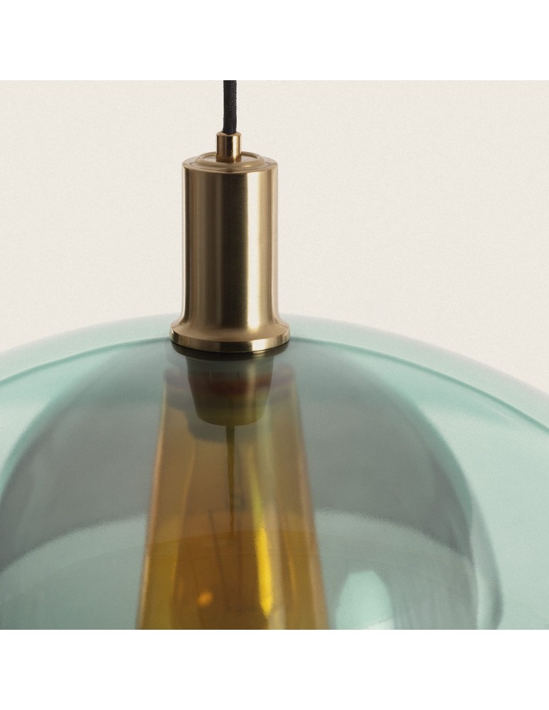 Abruzzo Lampa Wisząca Szklana Kolorowa E27 45cm Koloreno ABR-PATIS