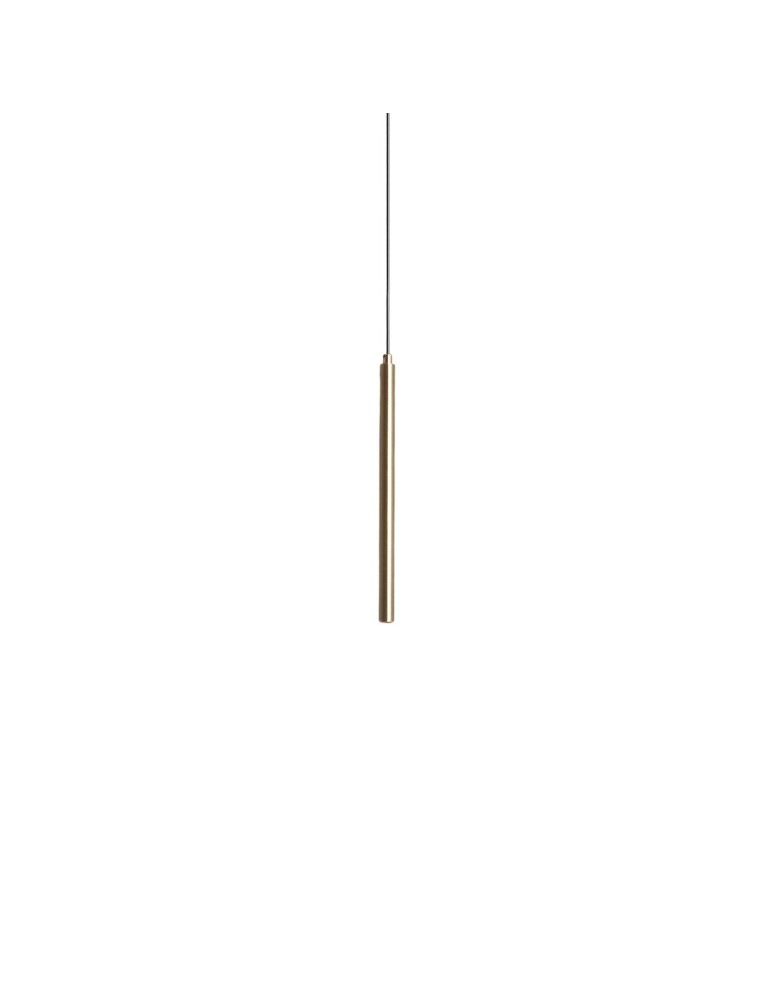 Pendant lamps - Abruzzo Gold 3W 3000K Tube Pendant Lamp Spoti ABR-S2PO-Z - product kolory-swiatla.pl 1