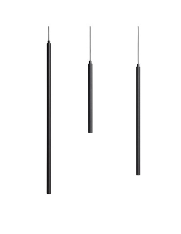 Abruzzo Tube Pendant Lamp black 3W 3000K Spoti ABR-S2PO-C.