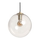 Abruzzo Lampa Wisząca złota szklana kula E27 25cm Kaspi ABR-KASP-E27
