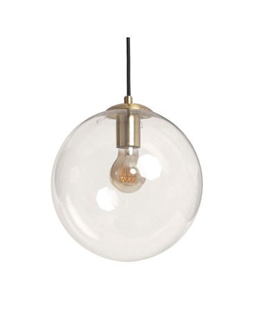 Abruzzo Lampa Wisząca złota szklana kula E27 25cm Kaspi ABR-KASP-E27