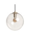 Abruzzo Lampa Wisząca złota szklana kula E27 25cm Kaspi ABR-KASP-E27