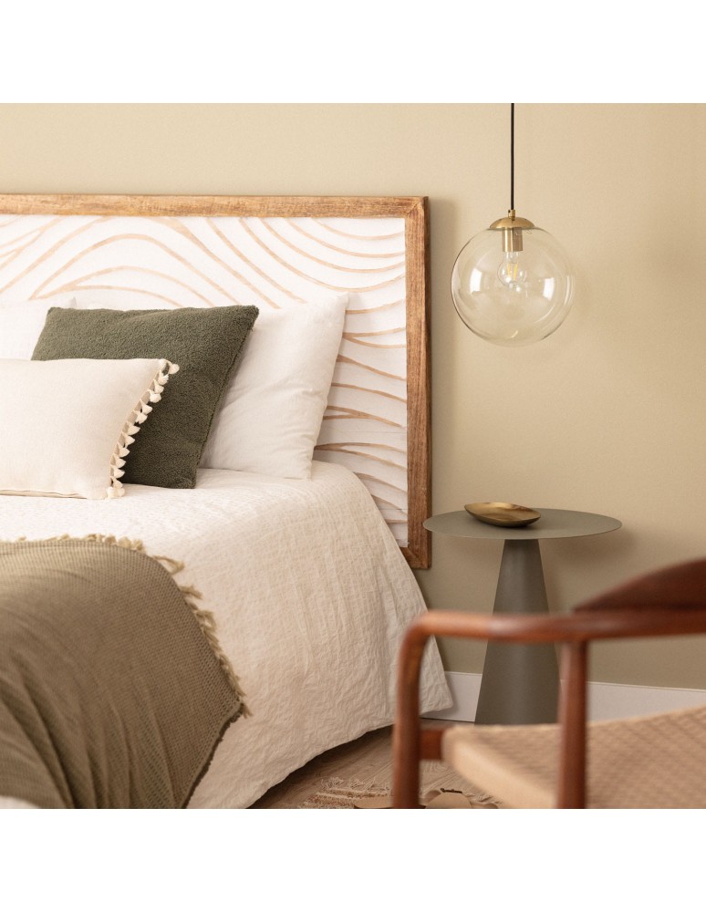 Abruzzo Lampa Wisząca złota szklana kula E27 25cm Kaspi ABR-KASP-E27