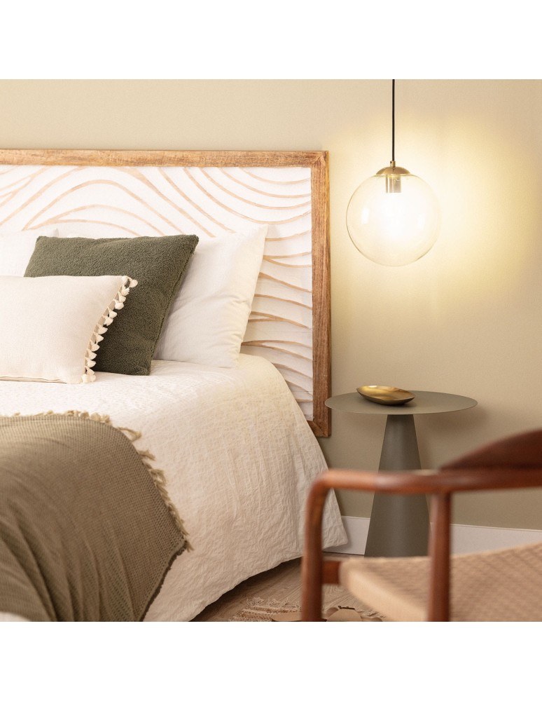 Abruzzo Lampa Wisząca złota szklana kula E27 25cm Kaspi ABR-KASP-E27