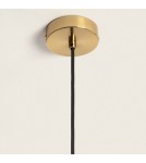 Abruzzo Lampa Wisząca złota szklana kula E27 25cm Kaspi ABR-KASP-E27