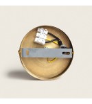 Abruzzo Lampa Wisząca złota szklana kula E27 25cm Kaspi ABR-KASP-E27