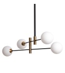 Abruzzo Lampa Wisząca nowoczesna 4xG9 Szklane mleczne kule Horhe ABR-4KLW-Z