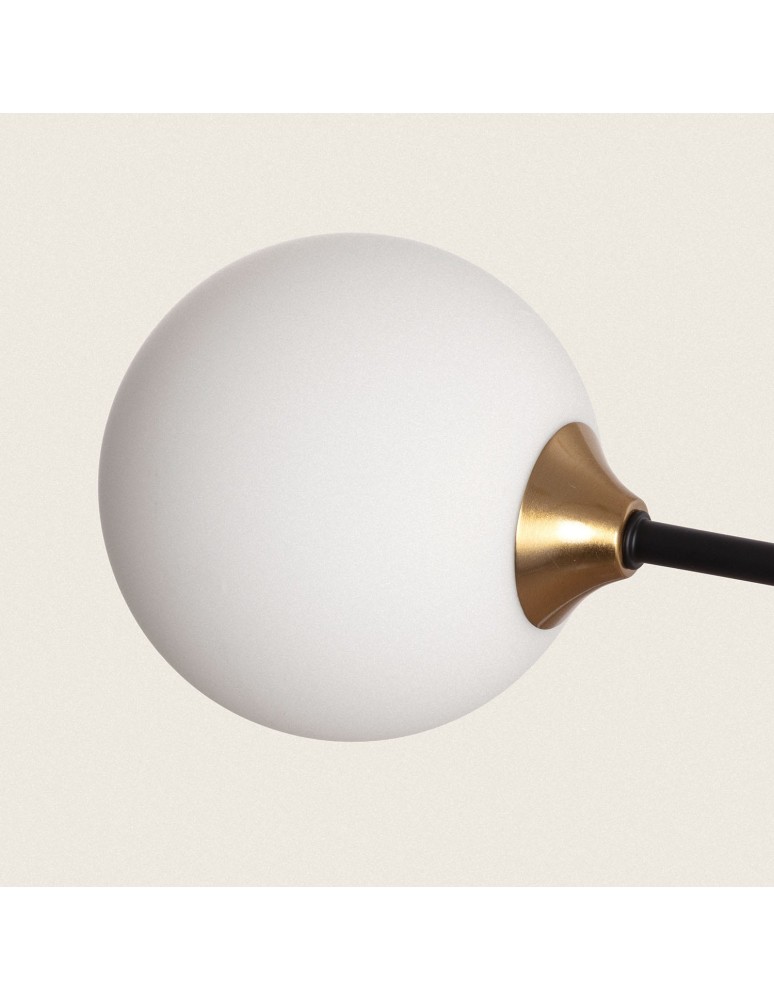 Abruzzo Lampa Wisząca nowoczesna 4xG9 Szklane mleczne kule Horhe ABR-4KLW-Z