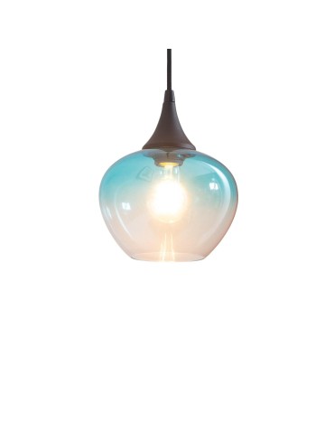 Abruzzo Glass Chalice Pendant Lamp E27 BlueSky ABR-BSE27