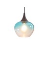 View Abruzzo Glass Chalice Pendant Lamp E27 BlueSky ABR-BSE27