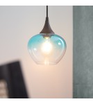 Abruzzo Lampa Wisząca szklana Kielich E27 BlueSky ABR-BSE27