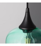 Abruzzo Lampa Wisząca szklana Kielich E27 BlueSky ABR-BSE27