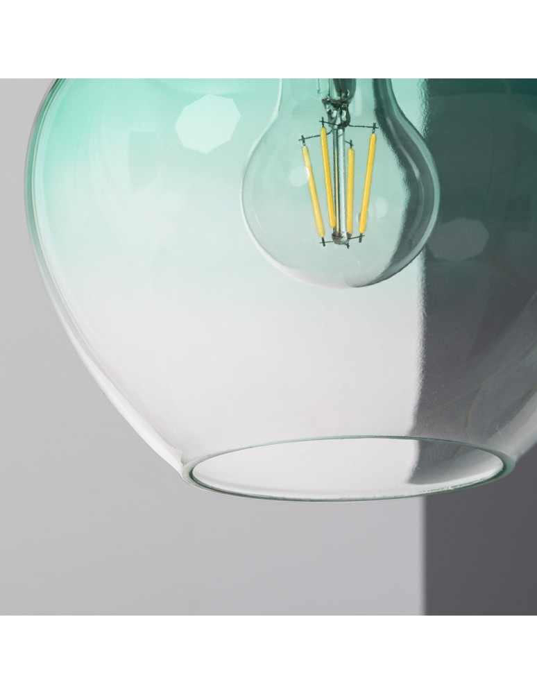Pendant lamps - Abruzzo Glass Chalice Pendant Lamp E27 BlueSky ABR-BSE27 - product kolory-swiatla.pl 4