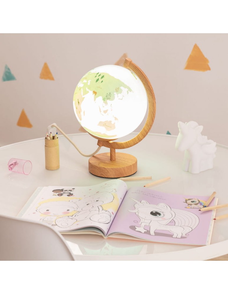 Table lamps - Abruzzo Globus E27 Globi children's table lamp in blue ABR-GLO-B - product kolory-swiatla.pl 2