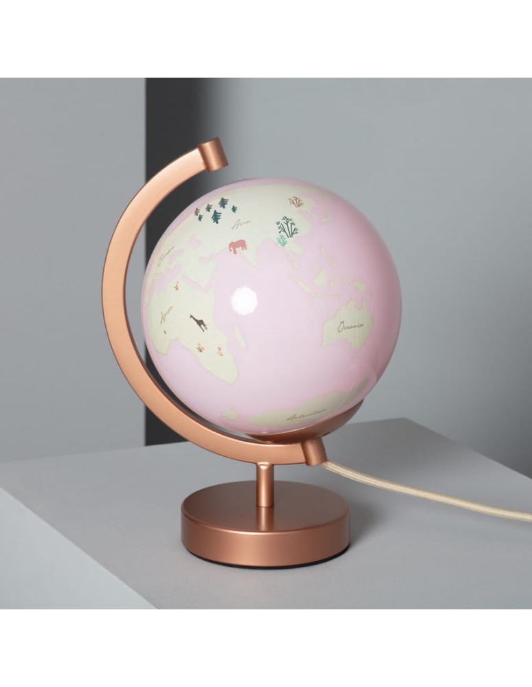 Table lamps - Abruzzo Globus E27 Globi children's table lamp in pink ABR-GLO-R - product kolory-swiatla.pl 2