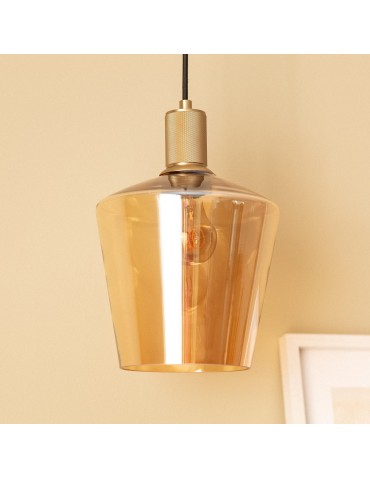 Abruzzo Lampa Wisząca Szklana kielich E27 20cm Ogi ABR-LWOGI - produkt 2