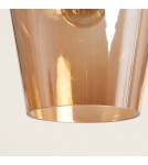 Abruzzo Lampa Wisząca Szklana kielich E27 20cm Ogi ABR-LWOGI