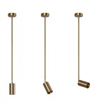 Pendant lamps - Abruzzo Gold 80cm GU10 Spot Fin Pendant Lamp ABR-SLFIN-GU10 - product 1
