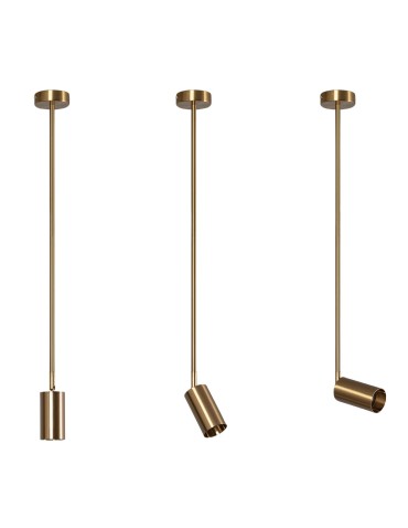 Abruzzo Lampa Wisząca Złota 80cm GU10 Spot Fin ABR-SLFIN-GU10