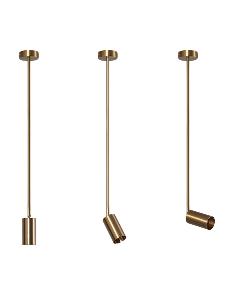 Pendant lamps - Abruzzo Gold 80cm GU10 Spot Fin Pendant Lamp ABR-SLFIN-GU10 - product kolory-swiatla.pl 1