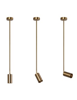 Abruzzo Lampa Wisząca Złota 80cm GU10 Spot Fin ABR-SLFIN-GU10