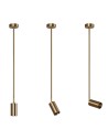 View Abruzzo Gold 80cm GU10 Spot Fin Pendant Lamp ABR-SLFIN-GU10