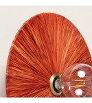 Abruzzo Kinkiet Boho Brąz 35cm E27 Talerz Kinto ABR-KBTK-B