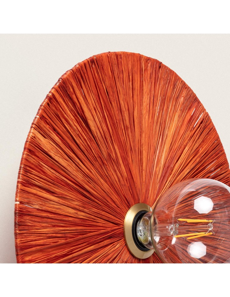 Abruzzo Kinkiet Boho Brąz 35cm E27 Talerz Kinto ABR-KBTK-B