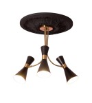 Loft ceiling lamps - industrial - Abruzzo 3xE27 Salvatore chandelier ABR-ZZSAL3XE27 - product 1