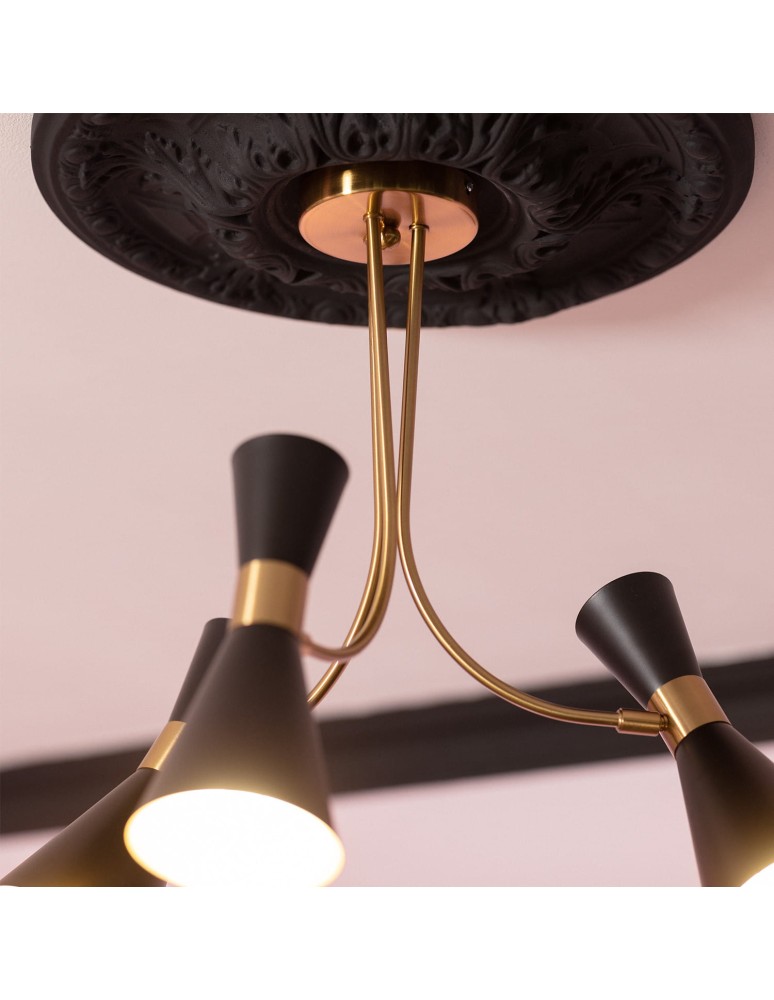 Loft ceiling lamps - industrial - Abruzzo 3xE27 Salvatore chandelier ABR-ZZSAL3XE27 - product kolory-swiatla.pl 3