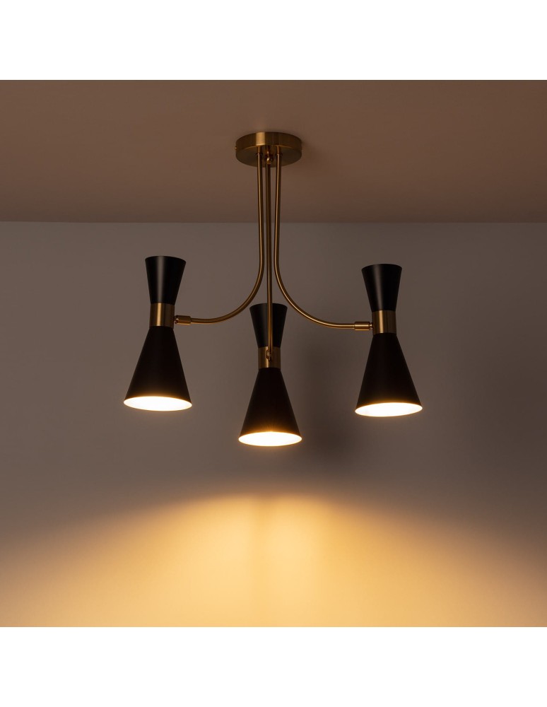 Loft ceiling lamps - industrial - Abruzzo 3xE27 Salvatore chandelier ABR-ZZSAL3XE27 - product kolory-swiatla.pl 4