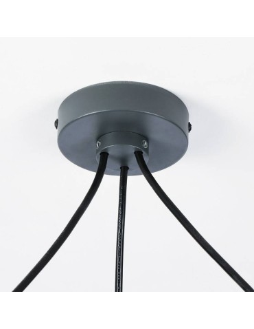 Abruzzo Nowoczesna Lampa Wisząca 3xØ30cm Szara Rittoro ABR-SHIL-E27-W - produkt 2