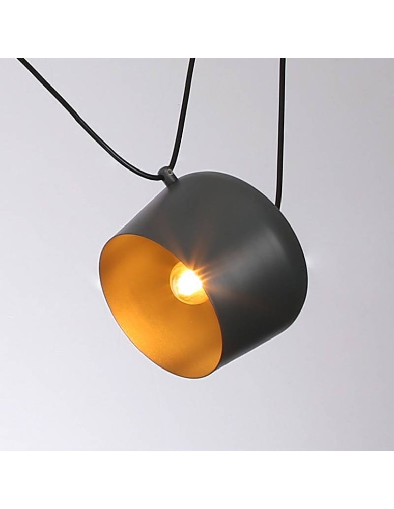 Abruzzo Nowoczesna Lampa Wisząca 3xØ30cm Szara Rittoro ABR-SHIL-E27-W