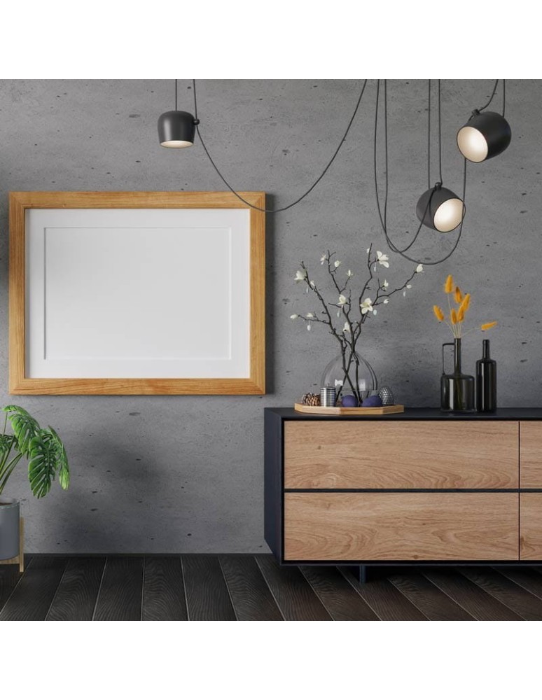 Abruzzo Nowoczesna Lampa Wisząca 3xØ30cm Szara Rittoro ABR-SHIL-E27-W