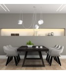 Abruzzo Nowoczesna Lampa Wisząca 3xØ30cm Biała Rittoro ABR-SHIL-E27-G