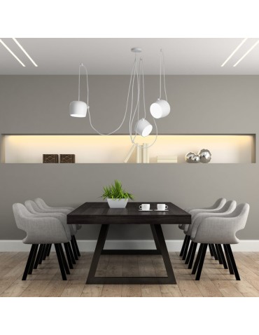 Abruzzo Nowoczesna Lampa Wisząca 3xØ30cm Biała Rittoro ABR-SHIL-E27-G - produkt 2
