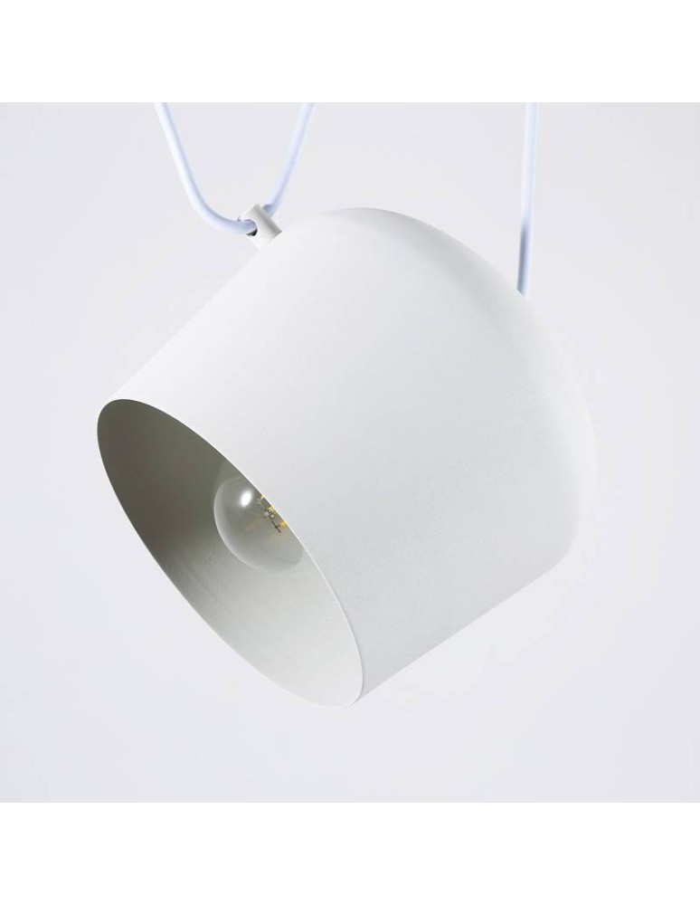 Abruzzo Nowoczesna Lampa Wisząca 3xØ30cm Biała Rittoro ABR-SHIL-E27-G