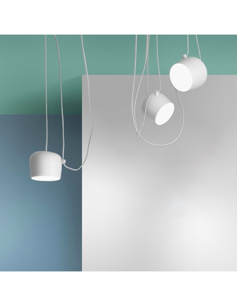 Abruzzo Nowoczesna Lampa Wisząca 3xØ30cm Biała Rittoro ABR-SHIL-E27-G