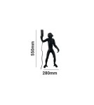 Table lamps - Abruzzo Table Lamp Black Monkey 55cm Caesar E27 ABR-KARD5-C - product 3