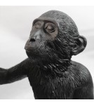 Abruzzo Lampa Stołowa Czarna Małpa 55cm Cezar E27 ABR-KARD5-C