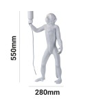Table lamps - Abruzzo Table Lamp White Monkey 55cm Caesar E27 ABR-KARD5-W - product 4