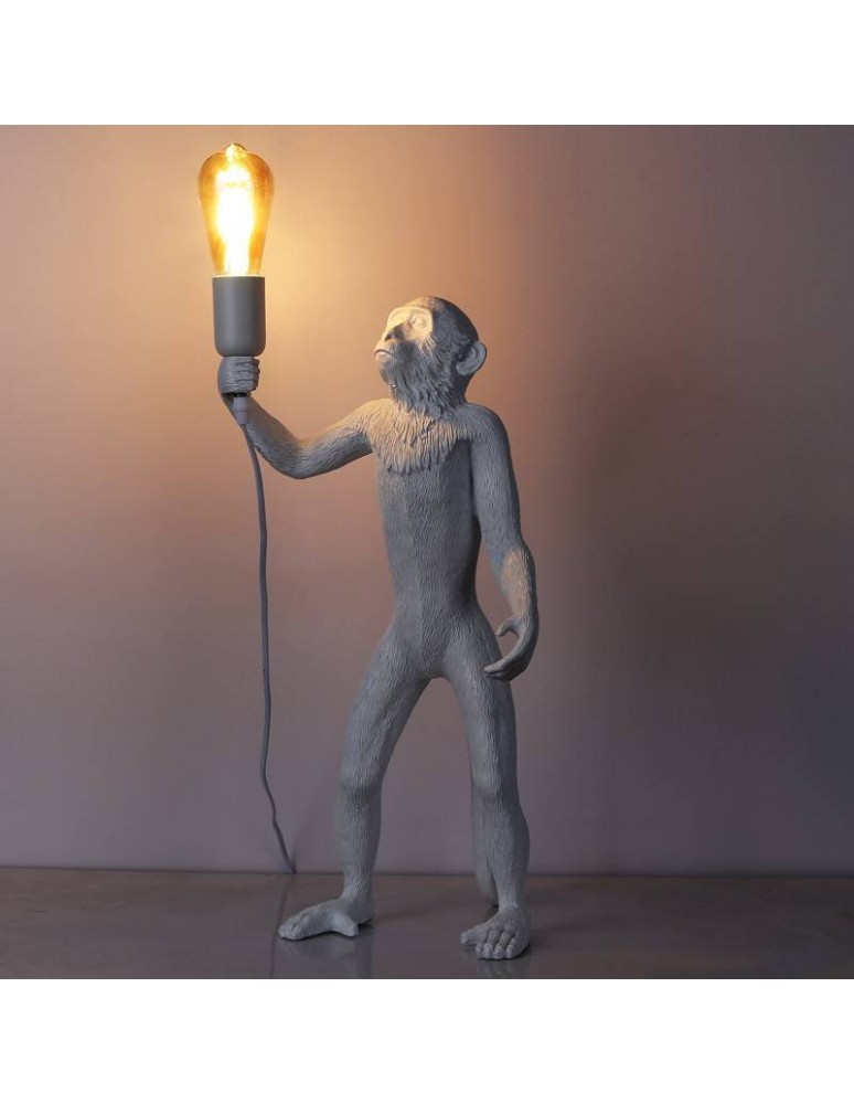 Table lamps - Abruzzo Table Lamp White Monkey 55cm Caesar E27 ABR-KARD5-W - product kolory-swiatla.pl 5
