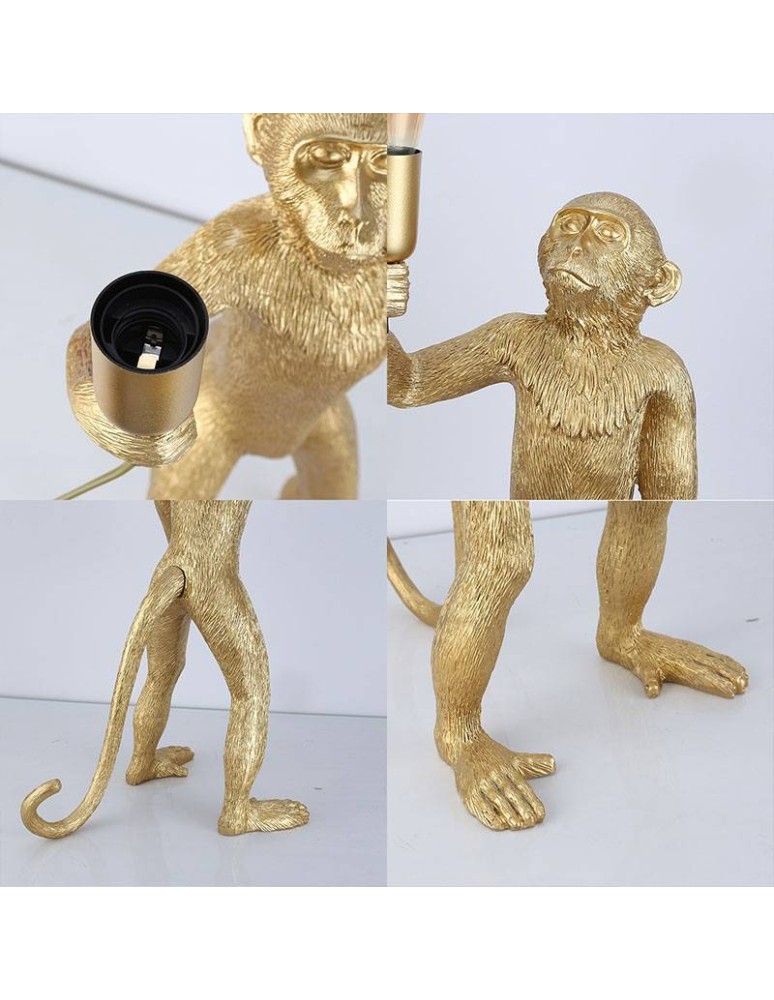 Table lamps - Abruzzo Table Lamp Gold Monkey 55cm Caesar E27 ABR-KARD5-G - product kolory-swiatla.pl 4
