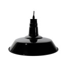 Pendant lamps - Abruzzo Retro Loft Pendant Lamp Black and White 36cm E27 Grote ABR-LWRG-B - product 1